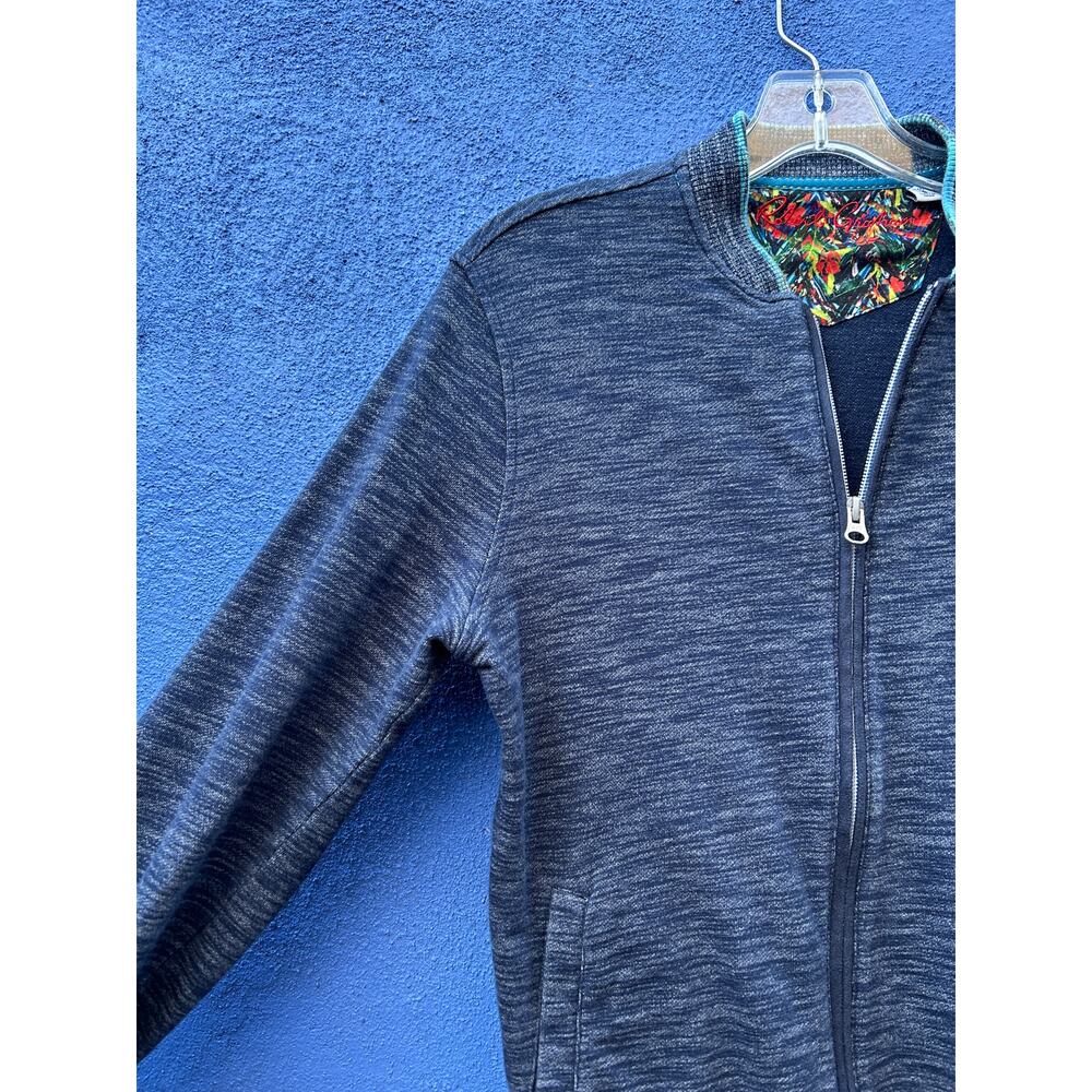 robert graham space dyed zip front cardigan - Picture 3 of 9